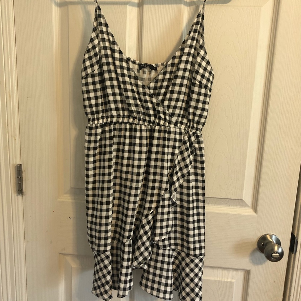 NASTY GAL GINGHAM DRESS NWT